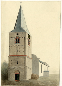 200940 Gezicht op de Nederlands Hervormde kerk te Werkhoven uit het zuidwesten.