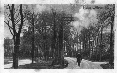 88658 Gezicht op Huize Alenvelt (Utrechtseweg) te Vleuten.N.B. De gemeente Vleuten is per 1 januari 1954 opgenomen in ...