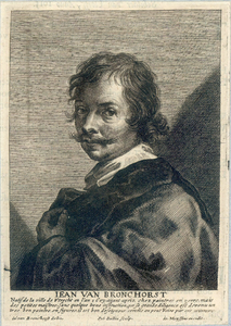 38838 Portret van Jan Gerritsz. van Bronckhorst, geboren Utrecht 1603, kunstschilder te Utrecht, overleden 1661. Te ...
