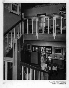 63020 Interieur van het huis Maliebaan 55 te Utrecht: trappenhuis.