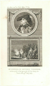 39280 Portret van Cornelis Govert Visscher, geboren 1764, commandant van de Utrechtse burgercompagnie Turkije, ...