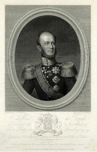 32016 Portret van Willem II van Oranje - Nassau, geboren 1792, koning der Nederlanden (1840-1849), overleden 1849. ...