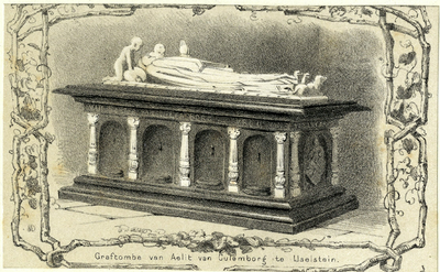 200289 Afbeelding van de graftombe van Aleida van Culemborg in de Nicolaaskerk te IJsselstein.