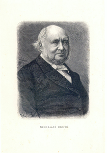 38800 Portret van Nicolaas Beets, geboren 1814, Hervormd predikant te Utrecht (1854-1874), hoogleraar in de theologie ...