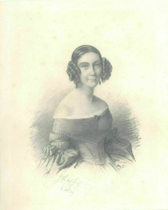 38961 Portret van Carolina Jacqueline de Pesters, geboren Bunnik 27 januari 1807, echtgenote van mr. Hendrik Wolter van ...
