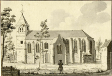 200311 Gezicht op de Nederlands Hervormde kerk van Ter Aa, uit het zuiden, met rechts een gedeelte van het oude ...