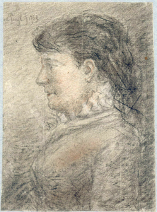 39127 Portret van Gertrude Cornelie Marie de Pelichy, geboren Utrecht 26 augustus 1743, kunstschilder, overleden Brugge ...
