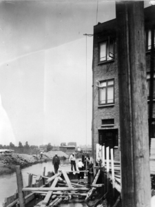 41403 Afbeelding van de werkzaamheden ten behoeve van de verbreding van de Kapelbrug over de Biltsche Grift te Utrecht; ...