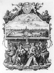 36228 Profiel van de stad Utrecht uit het westen gezien, met links de Leidsche Vaart en op de voorgrond een van de ...