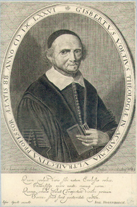 39294 Portret van Gijsbert Voet, geboren 1589, hoogleraar in de theologie aan de Utrechtse hogeschool (1634-1676), ...
