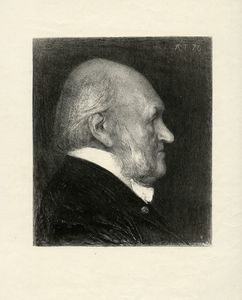 31790 Portret van Nicolaas Beets, geboren 1814, Hervormd predikant te Utrecht (1854-1874), hoogleraar in de theologie ...