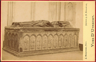 122304 Interieur van de Domkerk te Utrecht: de graftombe van bisschop Guy van Avesnes.