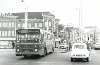 86151 Afbeelding van de Daf/Hainje autobus nr. 81 van het G.E.V.U. als lijn 4a (Ringlijn Zuid) op de Catharijnebrug te ...