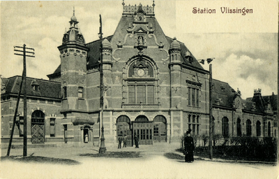 165016 Gezicht op het S.S.-station Vlissingen te Vlissingen.