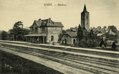 165109 Gezicht op het N.C.S.-station Soest te Soest.