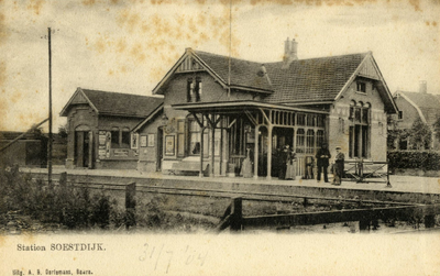 165112 Gezicht op het N.C.S.-station Soestdijk te Soest.