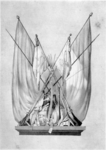 118582 Afbeelding van de trofee met wapens, buitgemaakt bij Wimmerthingen tijdens de Belgische opstand en door Generaal ...
