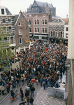 103603 Afbeelding van de demonstratie tegen de installatie van de leden van de Centrum Democraten in de Utrechtse ...