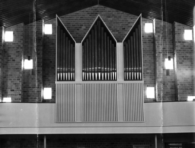 400588 Afbeelding van het orgel van de Marcuskerk (Wijnesteinlaan 2) te Utrecht.