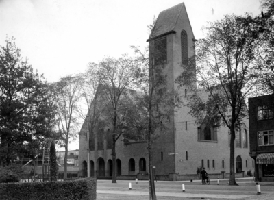 500158 Gezicht op de Oranjekerk (Amsterdamsestraatweg 441a) te Zuilen.N.B. Dit gedeelte van de Amsterdamsestraatweg is ...