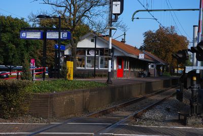 803806 Gezicht op het N.S.-station Den Dolder (Dolderseweg 148a) te Den Dolder (gemeente Zeist).