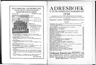  Adresboek van Dordrecht, samengesteld uit het bevolkingsregister der Gemeente, pagina 3