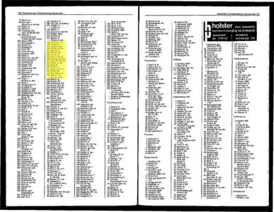  NUHA inwoneradresboek voor Dordrecht 1973, volgens officiële gegevens en eigen onderzoekingen, pagina 236