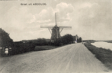 97; De Molenweg te Abcoude, met molen