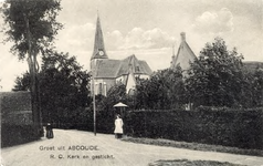 105; De Kerkstraat te Abcoude met op de achtergrond de Rooms-Katholieke kerk