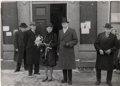 Installatie van jhr. mr. L.A. Quarles van Ufford als burgemeester van Abcoude in 1947.