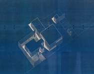 507-1858 Presentatietekening bovenaanzicht gebouw verfindustrie Jac Eyck, ca. 1970