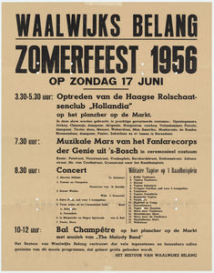 51 Waalwijks Belang. Zomerfeest 1956