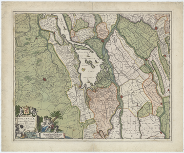 44 Kaart van Hollandiae pars meridionalior vulgo Zuyd-Holland (met aanduiding van De Langstraat: Baardwijk, Waalwijk, ...