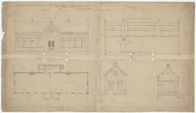 134 Openbare school, Waalwijk /Ontwerp voor bouw schoolgebouw, 1872