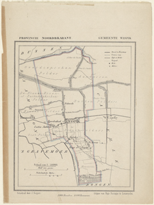 158 Kaart van de gemeente Waspik, z.d. [ca. 1865]