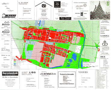 235 (Stads)plattegronden gemeente Waalwijk en omgeving, 1957-1994