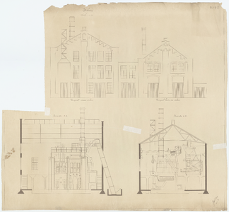 243 Plan tot verbouwing van de gemeente gasfabriek te Waalwijk, plan 2, 1927