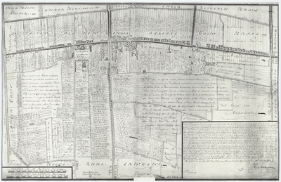 368 Kaart van 's Grevelduin-Capelle getekend door landmeter Ketelaar op verzoek van de ingelanden van 's ...