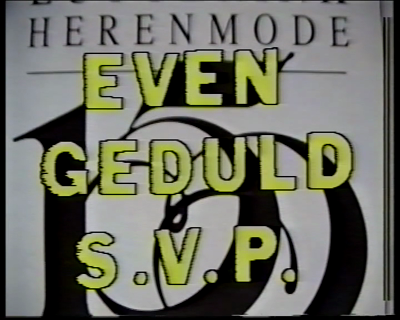 88 -FILM Film in kleur, met geluid. Titel 150 jaar Herenmode Lutgerink , vervaardiger Wil Lutgerink. Opname winkelpand ...