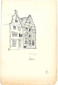 CMO00500-011 Historisch pakhuis in Enkhuizen (beschrijving 'Hoorn' op de tekening is niet correct)
