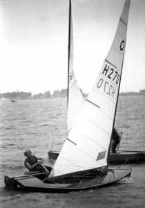 RJ000000211 De Nederlander Wiebe Beekhof tijdens de EK Olympiajol op de Gouwzee. (NNC 09-08-1972)