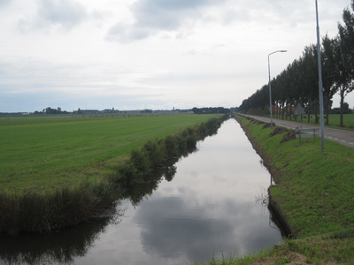 WAT120003328 Purmer met in de verte Monnickendam. Rechts zien we de Edammerweg.
