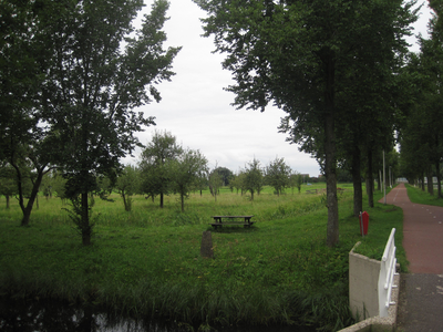WAT120003424 Aanzicht op de gemeentelijke boomgaard op de hoek van de Groeneweg/Westerweg.Het is bezoekers toegestaan ...