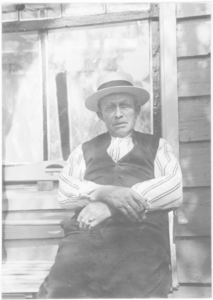 Mulder-z-0383 Foto: G. Lodder werkte voor dokter Bakker (dokter in Broek van 1889 tot 1919), bracht hem per jol of slee ...