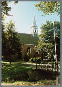 WAT002002707 Nederlandse Hervormde kerk te Jisp.De Jisperkerk, een zaalkerk met tongewelf uit 1822, behoort toe aan de ...