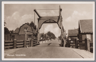 WAT002000464 De Schansbrug. De Schansbrug was de overgang tussen de Zandweg en de Dorpsstraat.