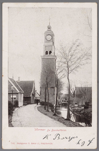 WAT002000914 Beschuittoren Wormer, gebouwd in 1620 en gesloopt in 1896 door de firma Boots uit Haarlem. Hij heeft ...