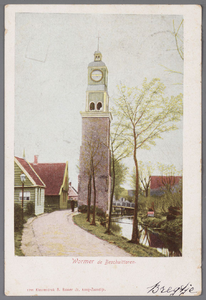 WAT002000915 Beschuittoren Wormer, gebouwd in 1620 en gesloopt in 1896 door de firma Boots uit Haarlem. Hij heeft ...