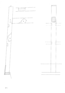 CKB-070-Edam-Spuistraat-23 Opmeting houtskelet, Details houtskelet