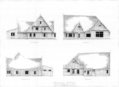 CKB-164-Oosth.-Westeinde-3 Opmeting bestaande toestand, gevels